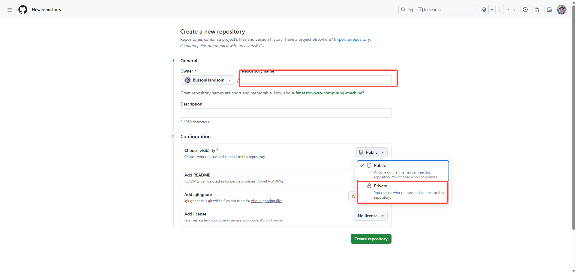 github新建完善仓库信息300